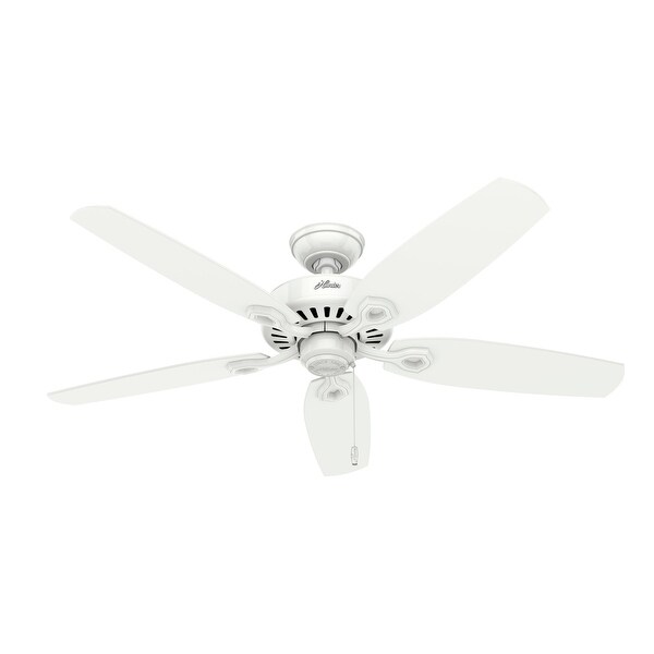 Hunter 52' Builder Elite Ceiling Fan with Pull Chains - Snow White. Opens flyout.