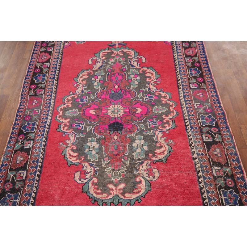 Balouch Persian Vintage Area Rug Handmade Wool Carpet - 4'2" x 7'5"