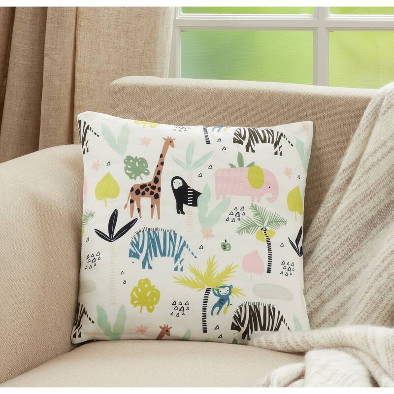 Safari Animal Throw Pillow