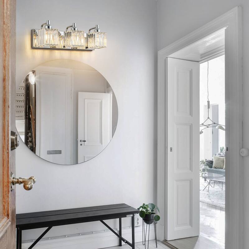 Modern 3/4/5-lights Crystal Bathroom Light Fixtures