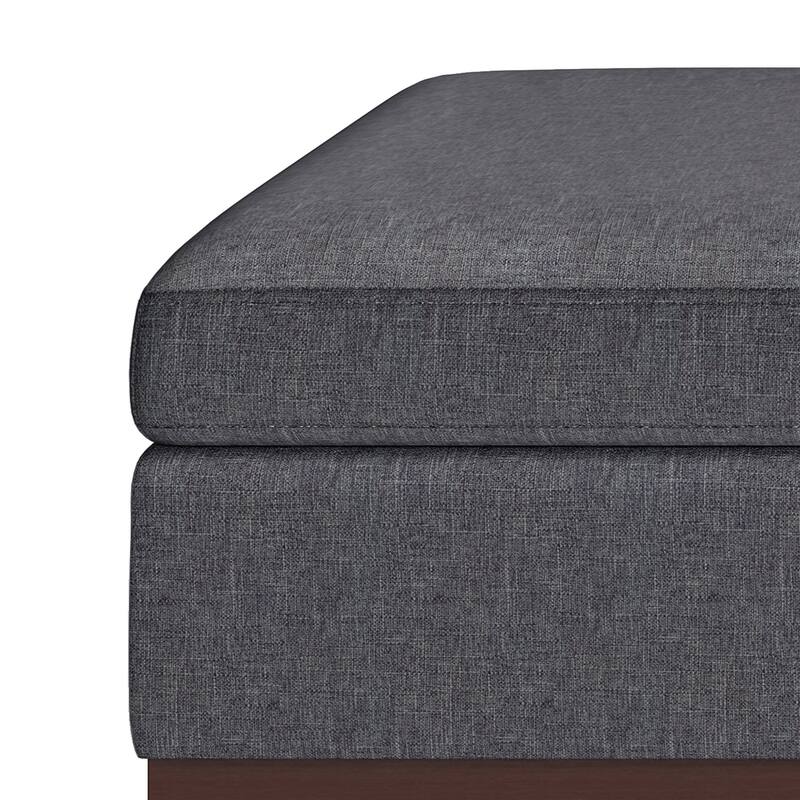 Square Coffee Table Storage Ottoman