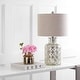 preview thumbnail 5 of 10, Artichoke 24.5" LED Glass Table Lamp, Mercury Silver (Set of 2) by JONATHAN Y
