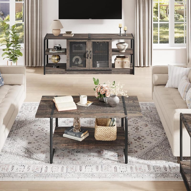 65-Inch Long Wooden TV Stand