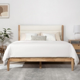 Spruce & Spring Mason Upholstered Platform Bed Frame with Headboard
