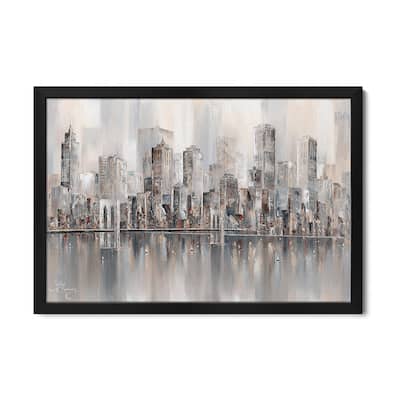 Illusions, New York Skyline II Premium Framed Poster by Isabella Karolewicz
