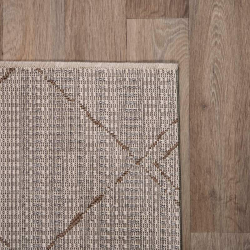 The Curated Nomad Stapelles Geometric Indoor/Outdoor Area Rug