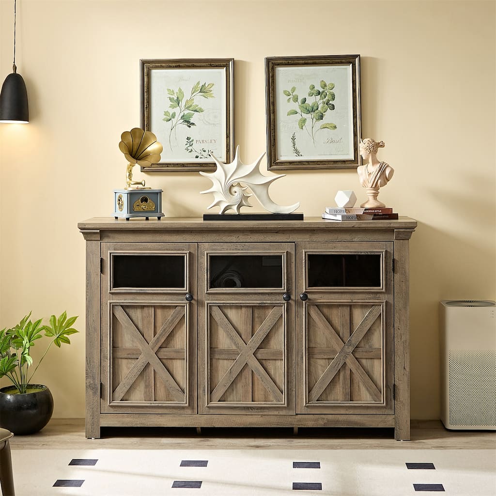 MDF 3-Doors Cabinet Buffet Sideboard