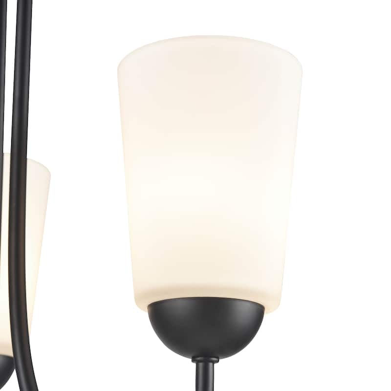Millennium Lighting Ivey Lake 3 Light Chandelier in Multiple Finishes with Frosted Glass Shades
