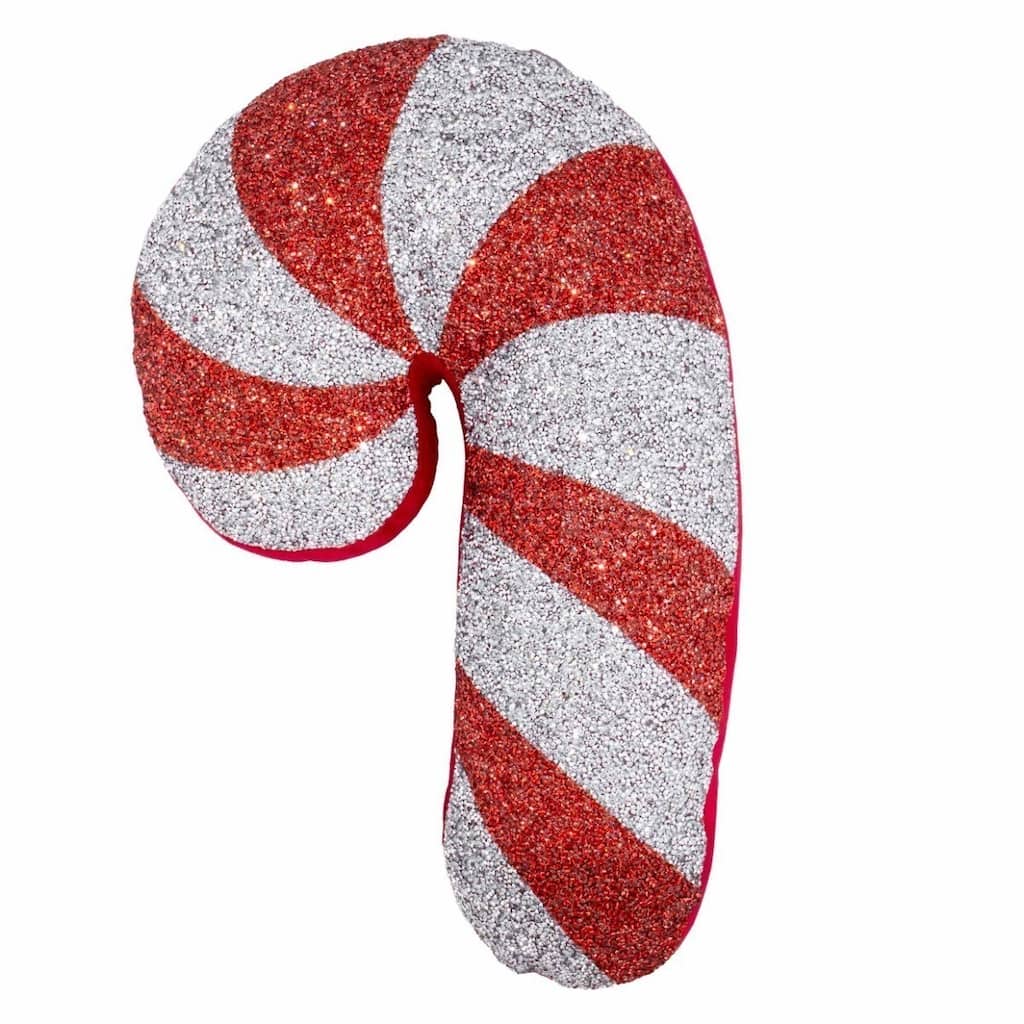 Candy Cane Shaped Pillow