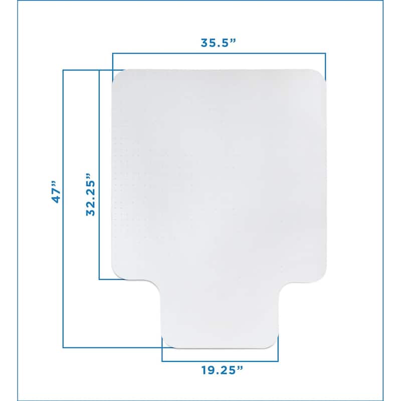 Mount-It! Clear Studded Office Chair Floor Protector, MI-7817