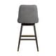 preview thumbnail 149 of 176, Amalie Upholstered Bar Stool, Swivel Counter Height Stool with Solid Wood Frame