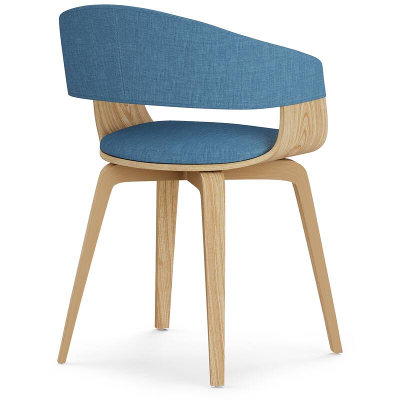 WYNDENHALL Calinda Mid Century Modern Bentwood Single Dining Chair - 20.5"w x 21.7"d x 30.9"h