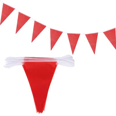50 Feet Pennant Banner Flags String Triangle Hanging for Party