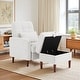 preview thumbnail 18 of 59, Adjustable Backrest Lounge Accent Chair Set with Storage Ottoman