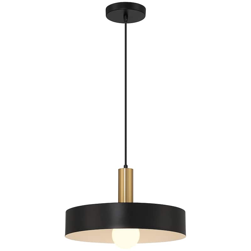 Access Lighting Slate 1 Light Pendant - 12 - Black
