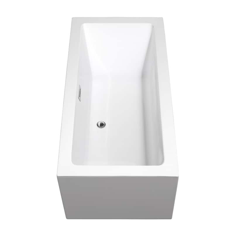 Wyndham Collection Melody 60" Free Standing Acrylic Soaking Tub with