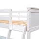 preview thumbnail 12 of 50, Modern Concise Design Twin Size Wood Loft Bed with Ladder,Sturdy Pine Wood Made Desk and Shelves in Floor Space