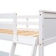 preview thumbnail 12 of 15, Twin Size Wooden Loft Bed with Built-in Desk and Shelves for Space-Saving and Functional Bedroom Design