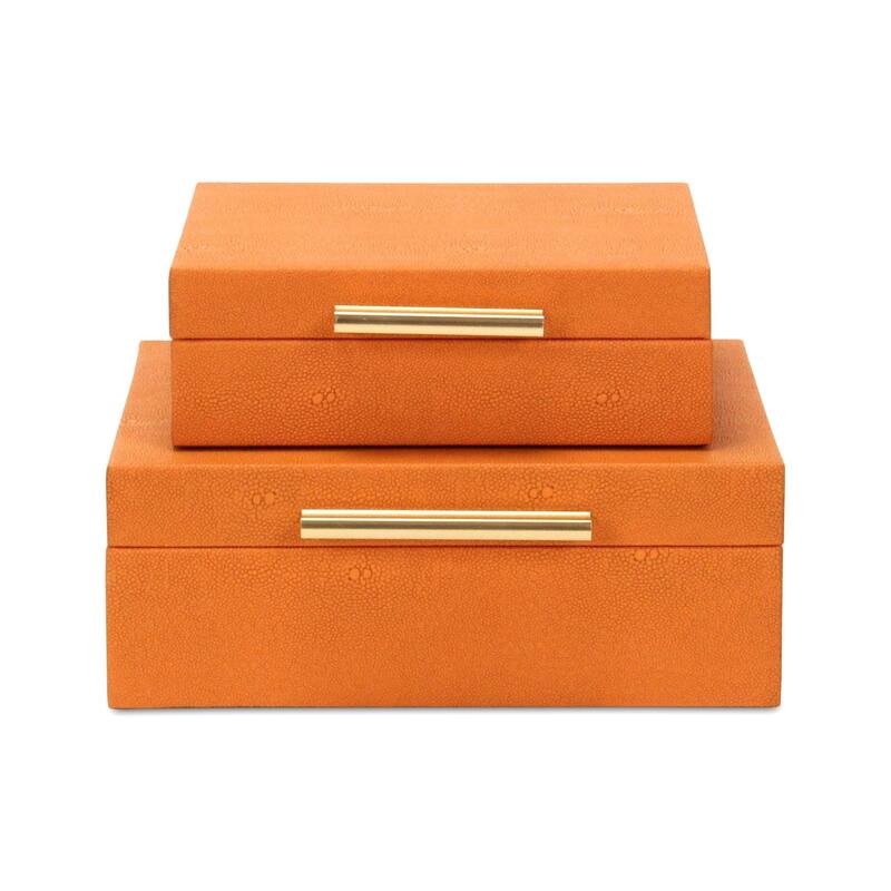 Lusan Black Vinyl Decorative Box Set