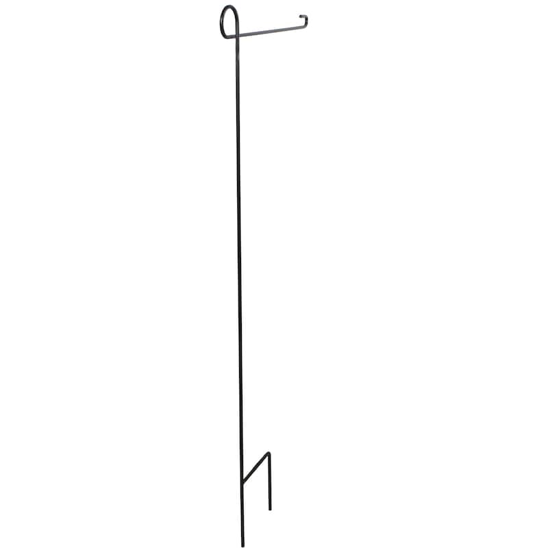 Metal Garden Flagpole - 36.5" - Black - 36.5