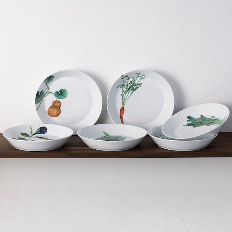 Kyoka Shunsai Set of 4 Coupe Dinner Bowls, 9-3/4", 43 oz.