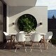 preview thumbnail 9 of 10, Amazonia Hawaii White 9-piece Rectangular Patio Dining Set White chairs and table - 7-Piece Sets
