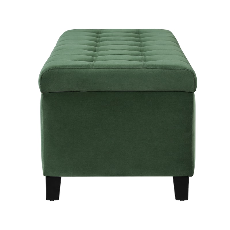 Mission Tufted Fabric Storage Ottoman Bench by Christopher Knight Home