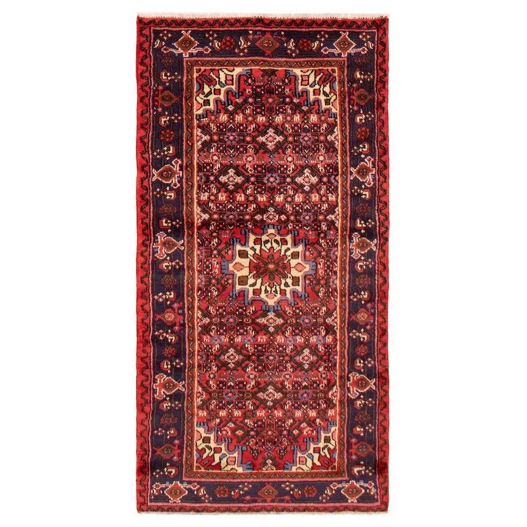 ECARPETGALLERY Hand-knotted Andelz Copper, Red Wool Rug - 3'3 x 6'7