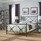 preview thumbnail 2 of 19, Aniket Queen Size Metal Bed with Nightstands Set by iNSPIRE Q Classic