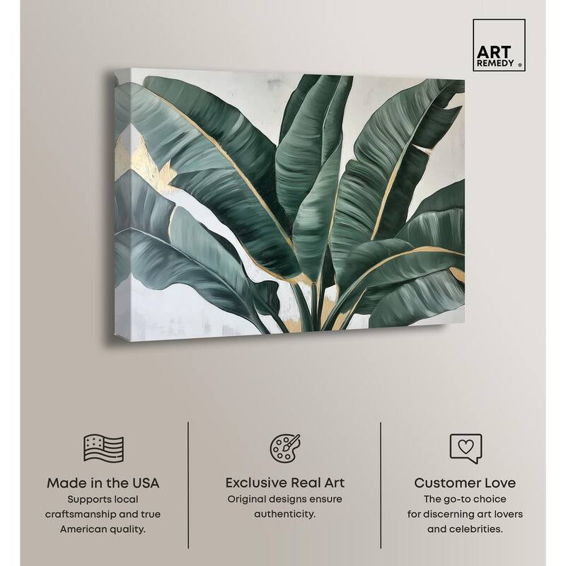 Jungle Jewel Jade II Canvas by Art Remedy, Gallery Wrapped