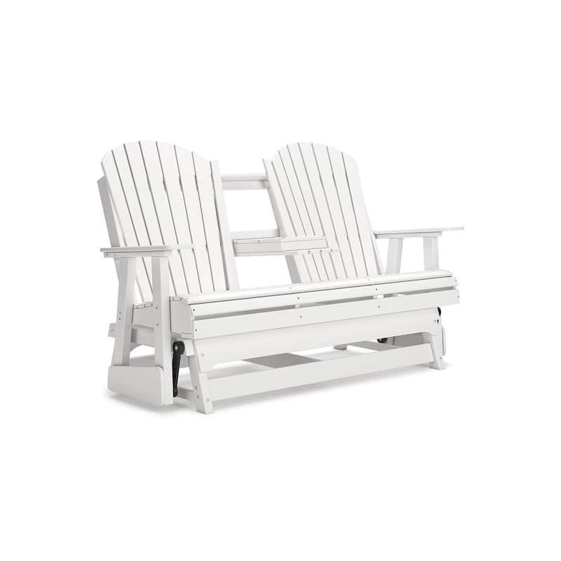 Signature Design by Ashley Hyland wave Outdoor Glider Loveseat - 67" W x 31.5" D x 41.75" H