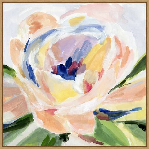 Spring Forth II by Annie Warren Framed Canvas Art - 22 x 22-inch