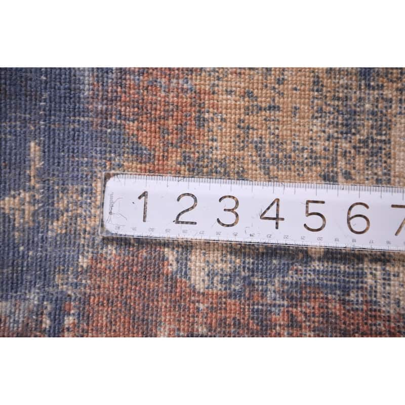 Contemporary Abstract Area Rug Handmade Wool Carpet - 5'4" x 7'6"