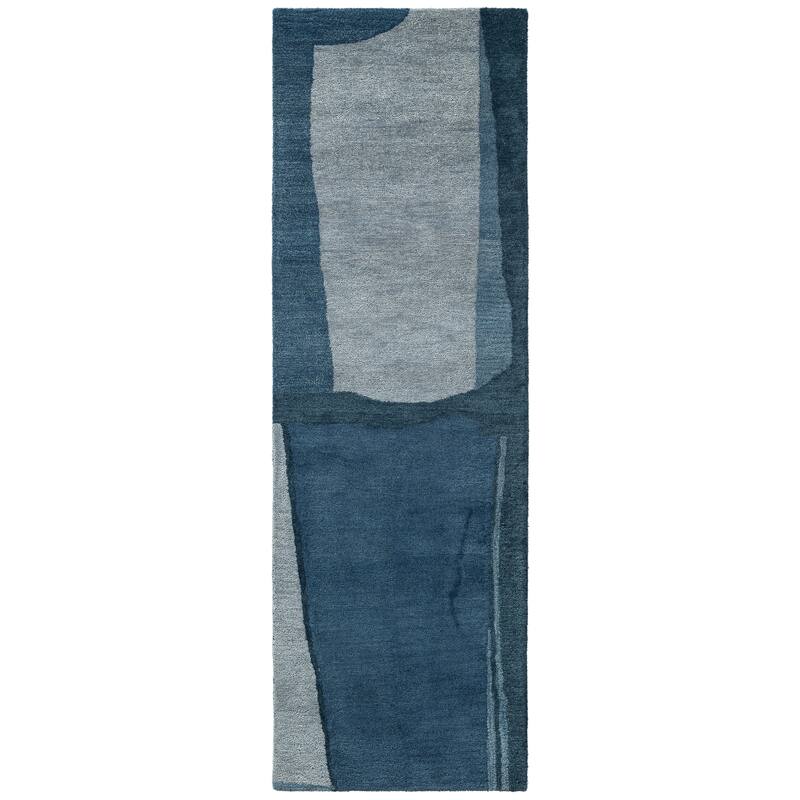 Terra by Obeetee Salina Shelby Rug - Oxford Blue - 2'6" x 8'