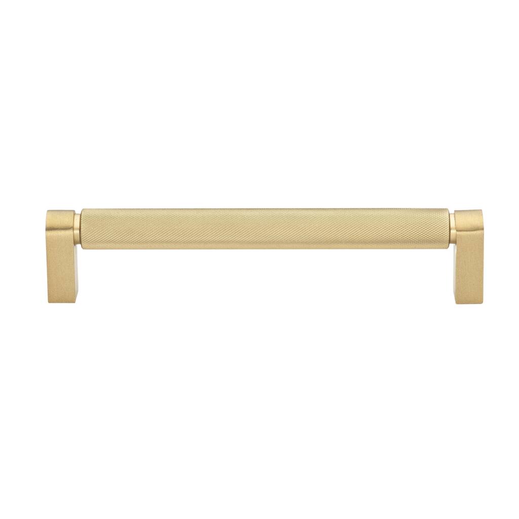 6-5/16 in. Center Knurled Bar Pull Cabinet Hardware Handle (5 Pack)
