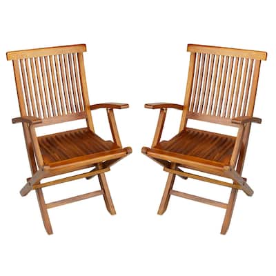 Folding Arm Chair - Teak