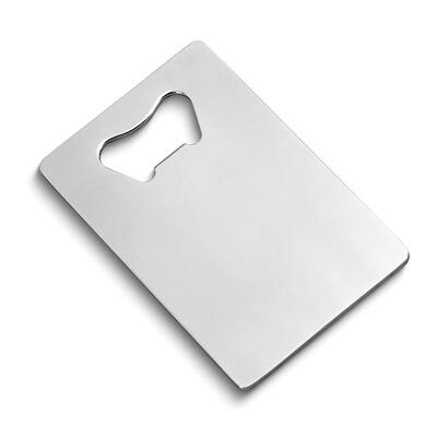 Curata Stainless Steel Credit Card Bottle Opener