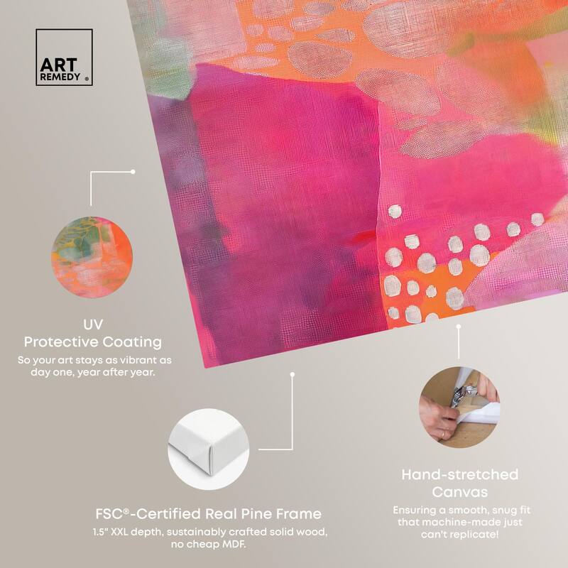 Garnet Gleam II Canvas by Art Remedy, Gallery Wrapped