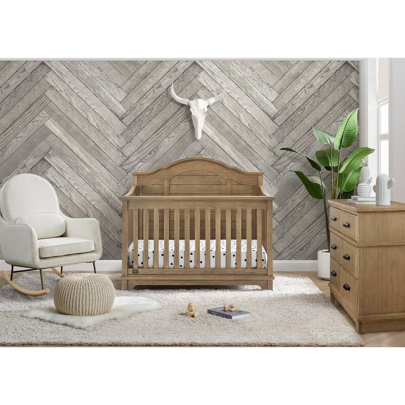 Asher 6-in-1 Convertible Crib with Toddler Rail