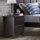 preview thumbnail 4 of 13, Grain Wood Furniture Shaker 2-drawer Solid Wood Nightstand Espresso