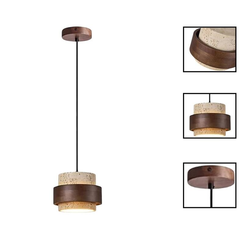 Industry light fixture natural dining room light wood, natural pendant light