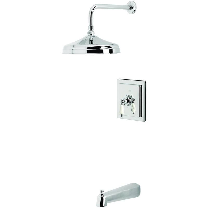 Kingston Brass KB614.PL Tub and Shower Trim Package with 1.8 GPM - Polished Chrome