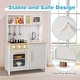 preview thumbnail 5 of 8, Costway Kids Kitchen Playset with Lights Sounds Microwave Stoves Oven - See Details