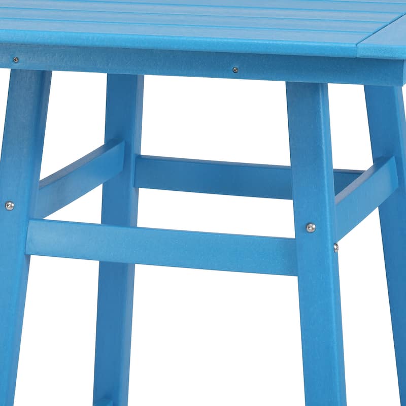 Laguna Hdpe All Weather Outdoor Patio 30" Square Bar Table