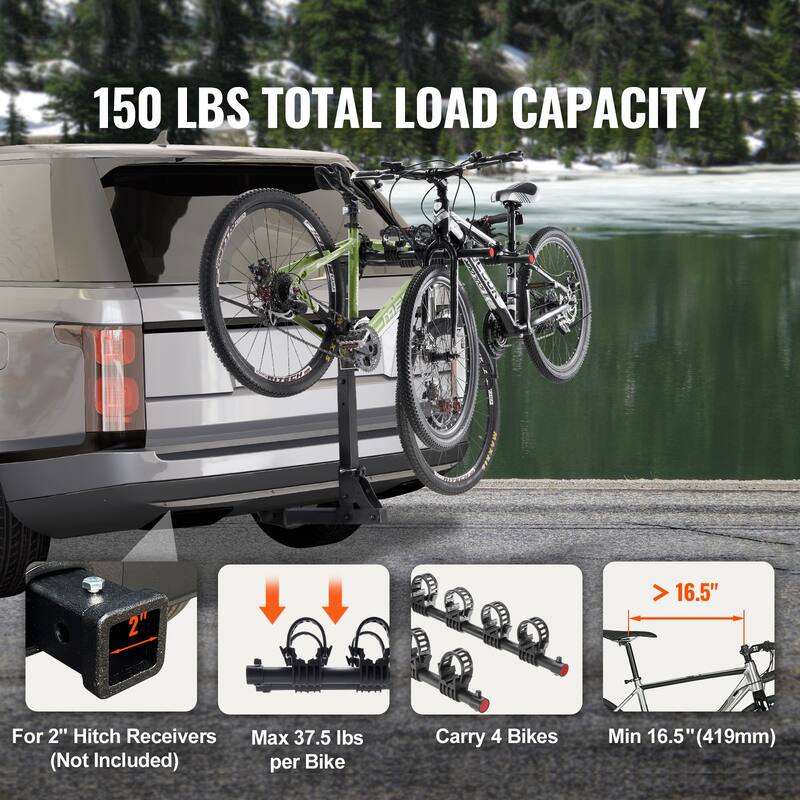Hitch Mount Bike Rack for Car, SUV, Truck, RV