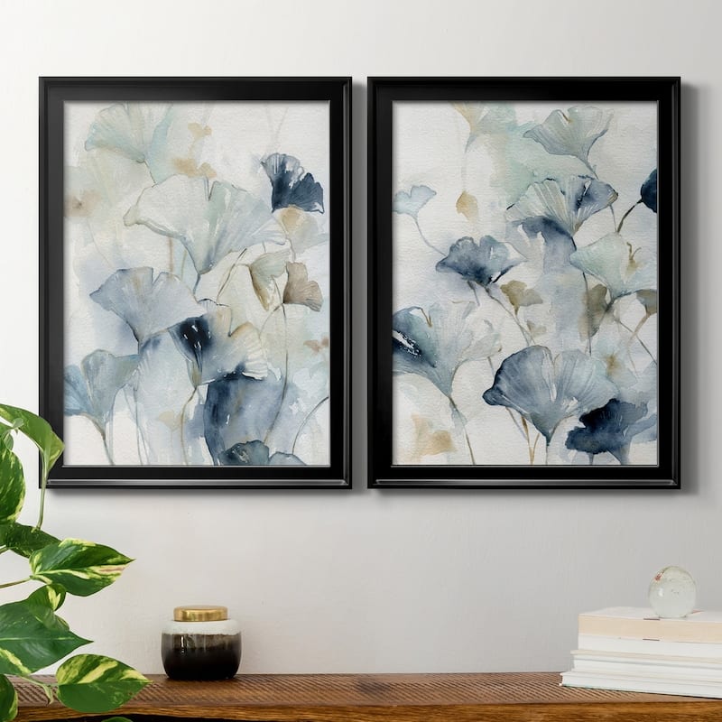 Indigo Ginkgo I Premium Framed Print - Ready to Hang - Multi-Color