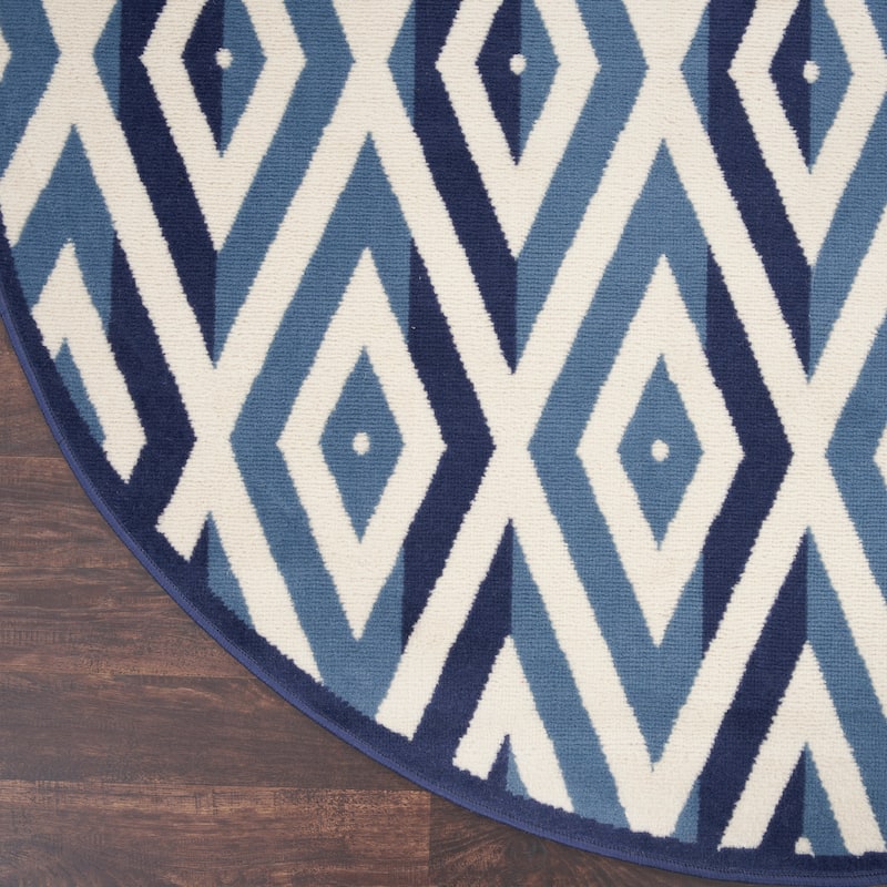 Nourison Grafix Modern Geometric Area Rug