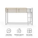 preview thumbnail 18 of 20, Little Seeds Monarch Hill Haven Twin Size Metal Junior Loft Bed