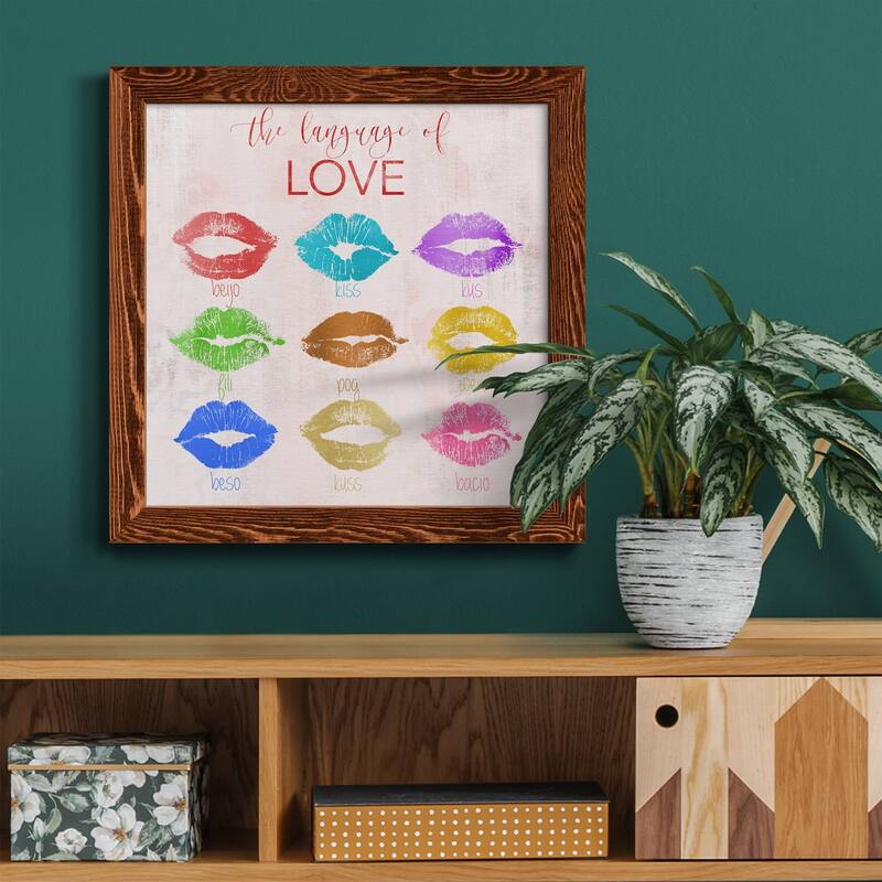 Rainbow Kiss-Premium Framed Canvas - Ready to Hang
