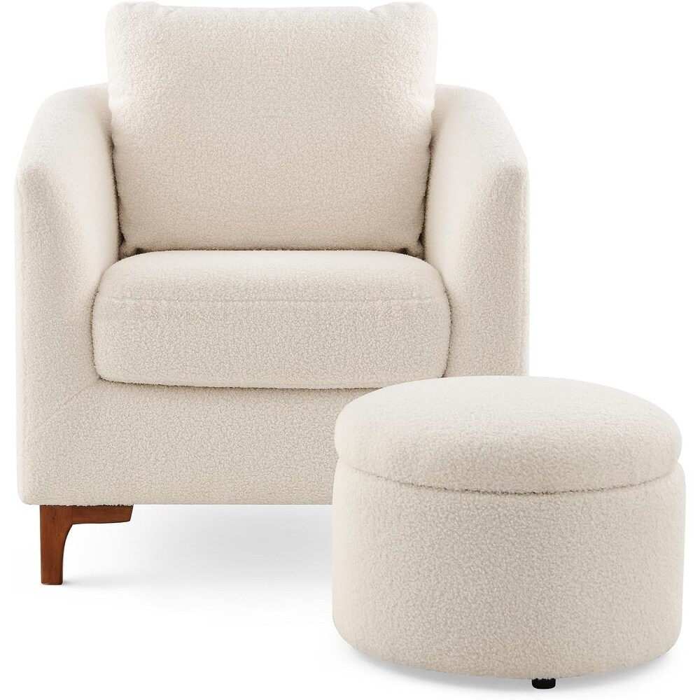 Accent chairs cream color cheap